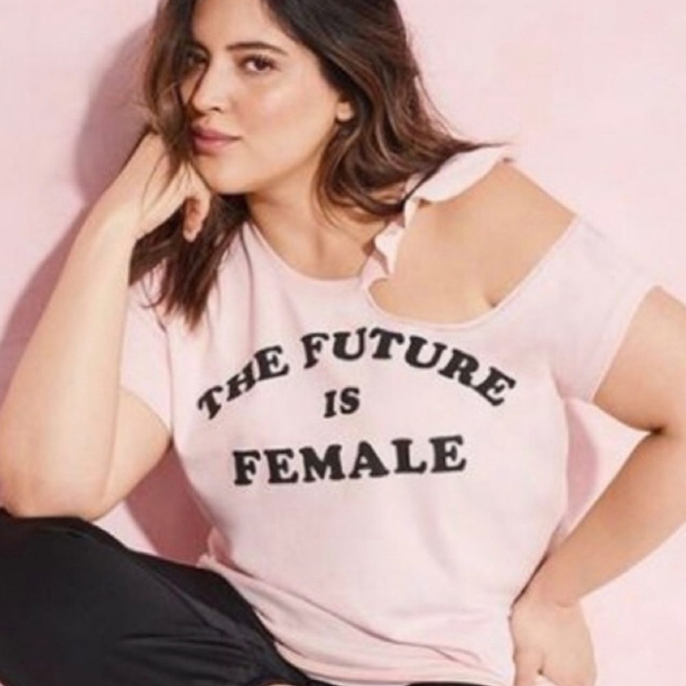 Livi active the future is female active tee cutout